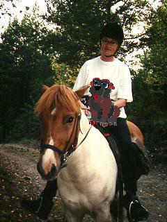 Mom and me out horse riding