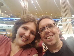 2017-06-23 05.59.23 My dear Polina came to the airport to meet me at 5 am. That's true love! <3