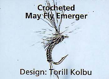 A large Crocheted Mayfly Emerger